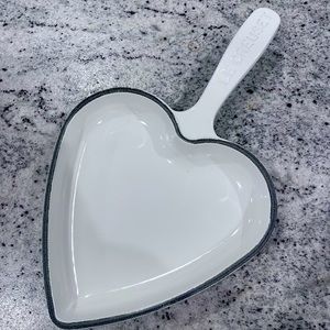 Le Creuset Enameled Heart Cast Iron Skillet Made in France